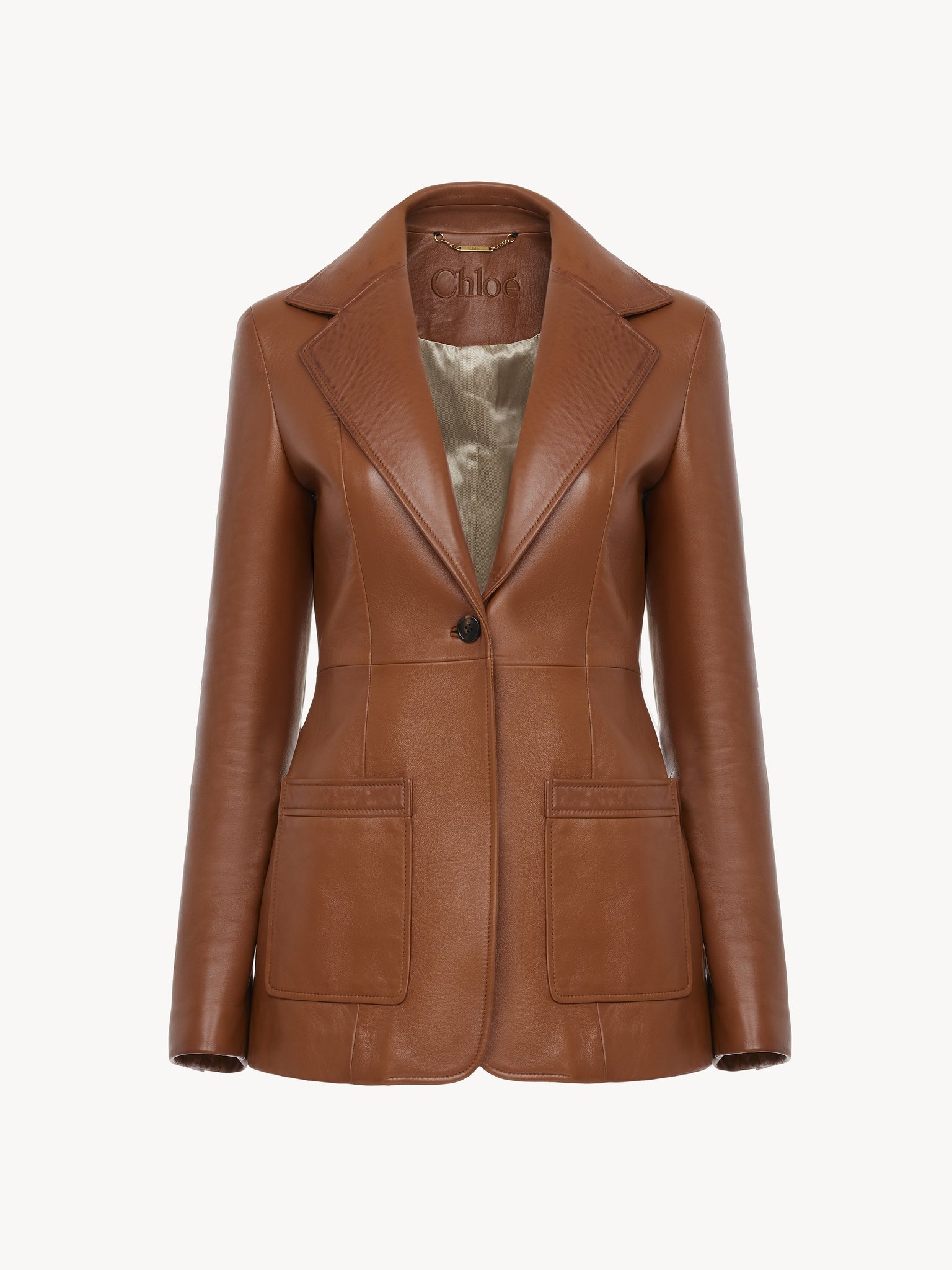 TAILORED JACKET IN LEATHER - 2