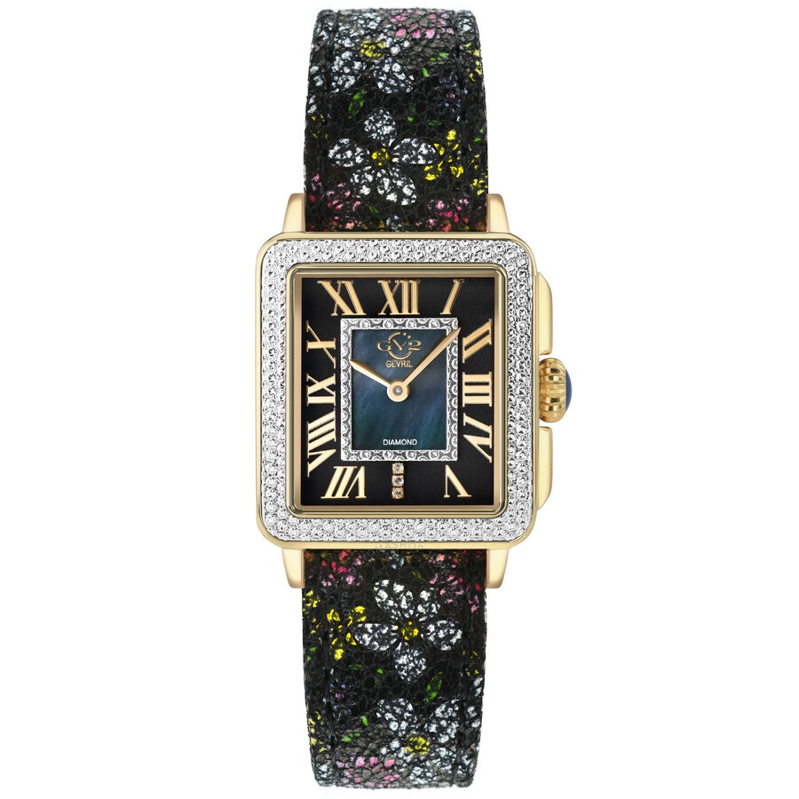 Gv2 By Gevril - GV2 by Gevril Padova Floral Mother of Pearl Dial Ladies Watch 12307F - 1
