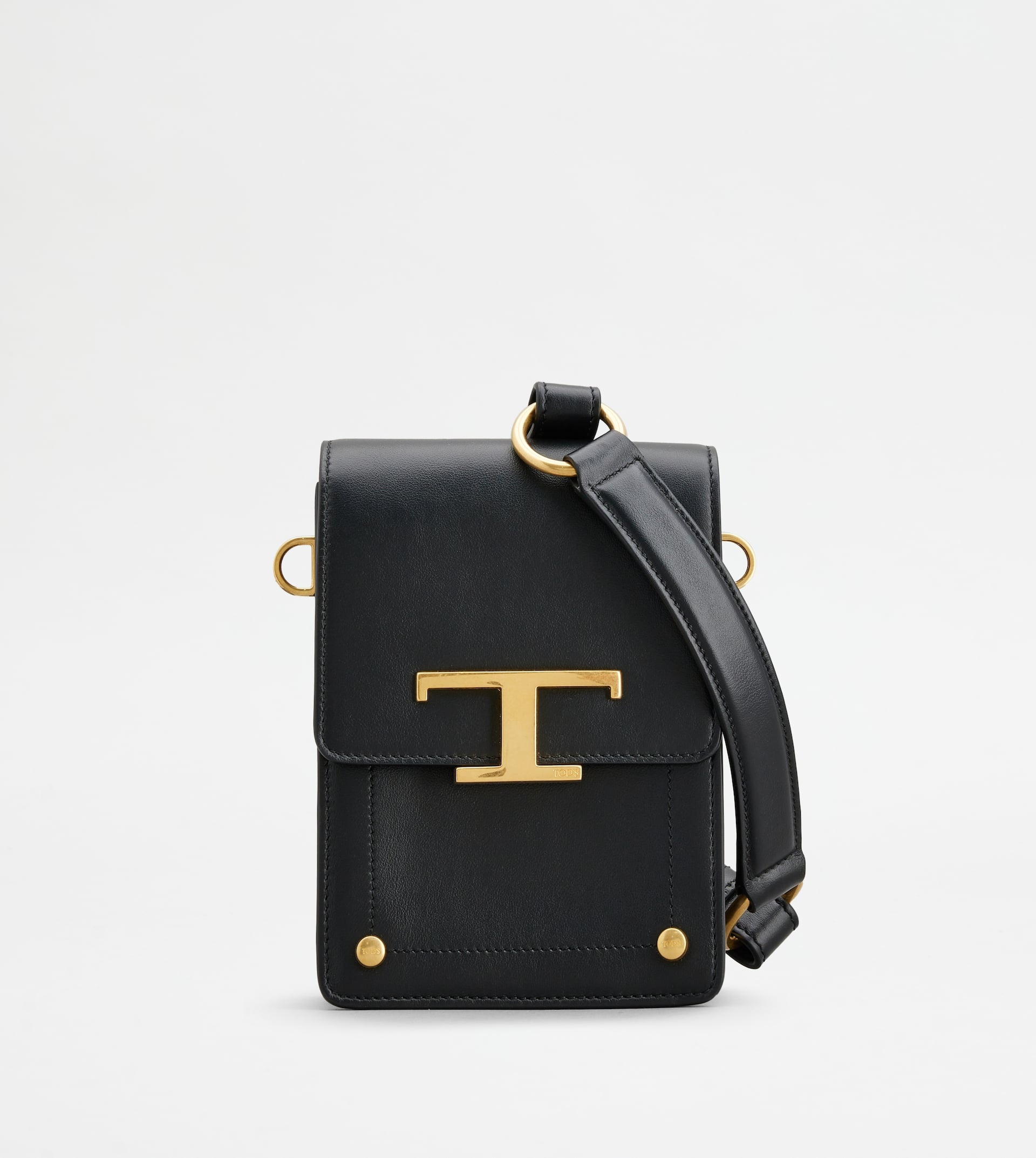 T TIMELESS BAG IN LEATHER MICRO - BLACK - 1