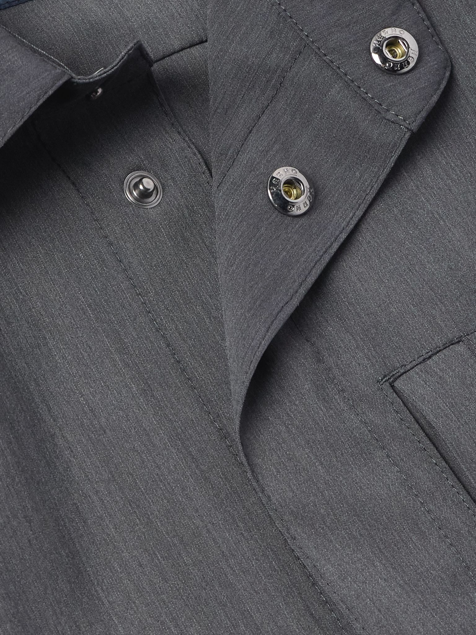 Woven Shirt Jacket Gray - 4