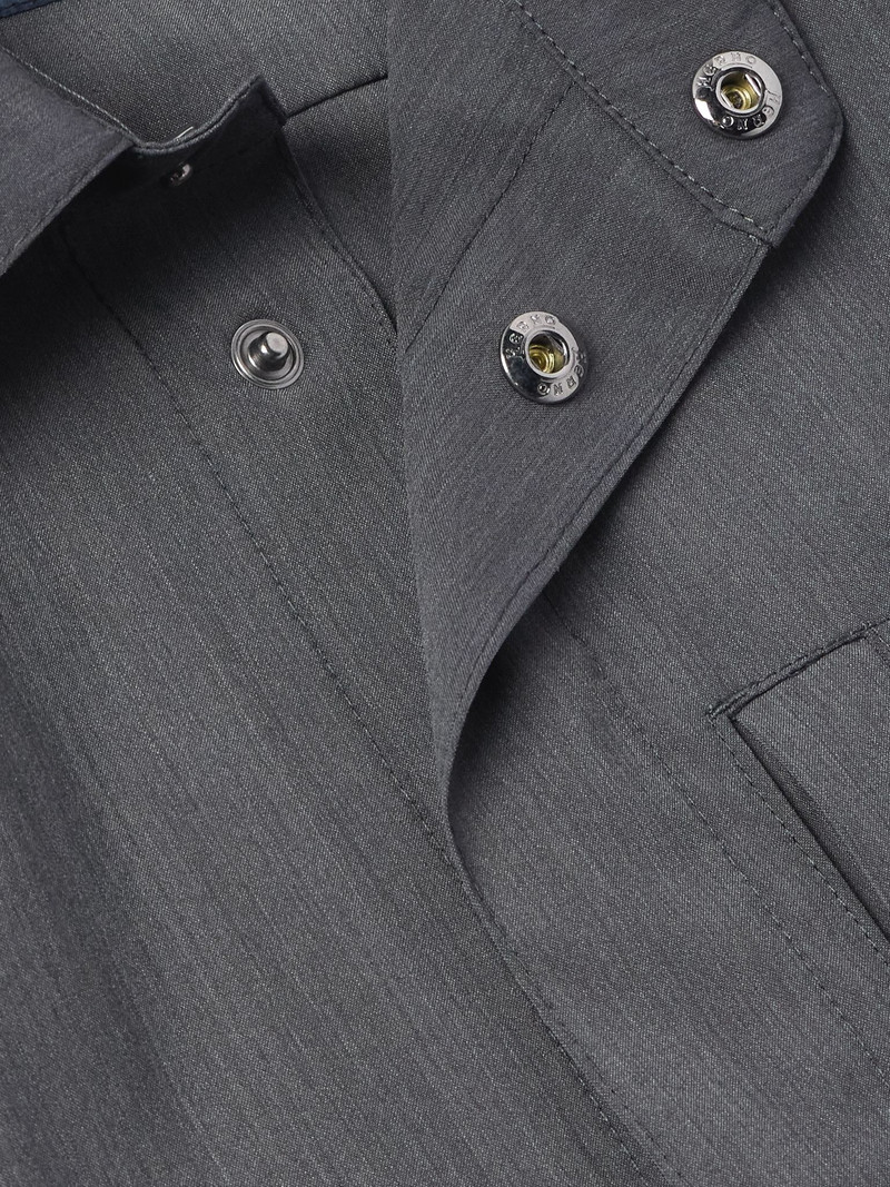 Woven Shirt Jacket Gray 4