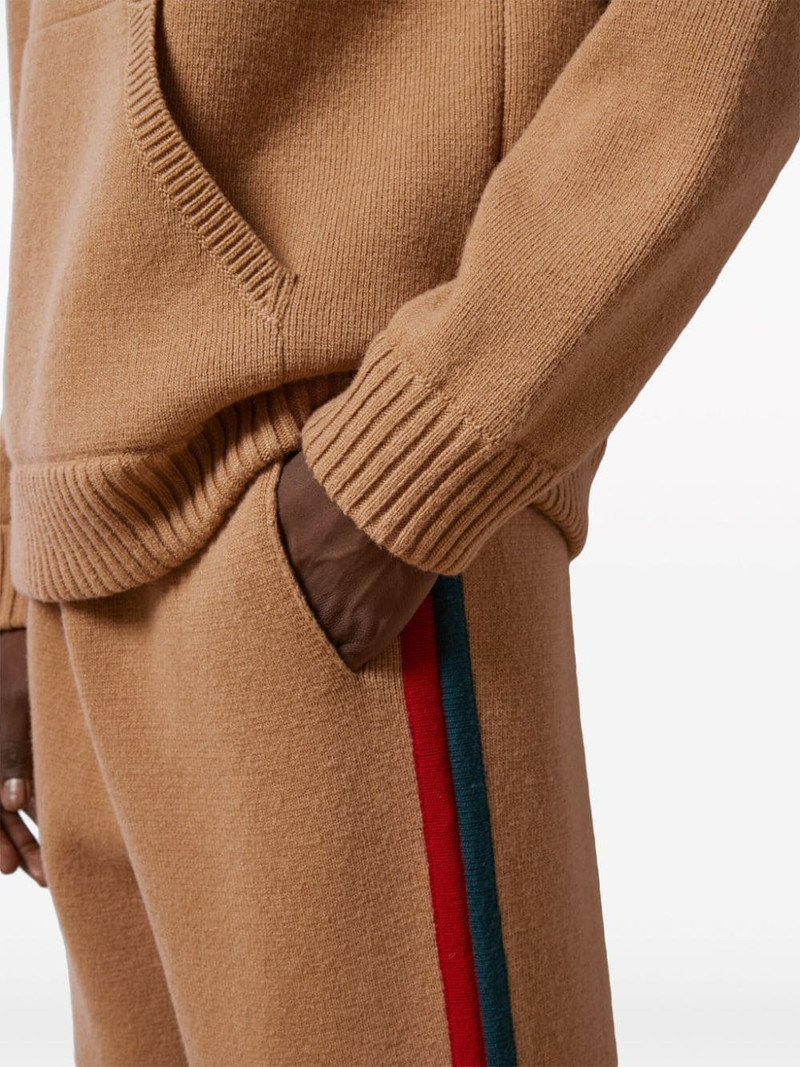 Web-stripe wool track pants 5