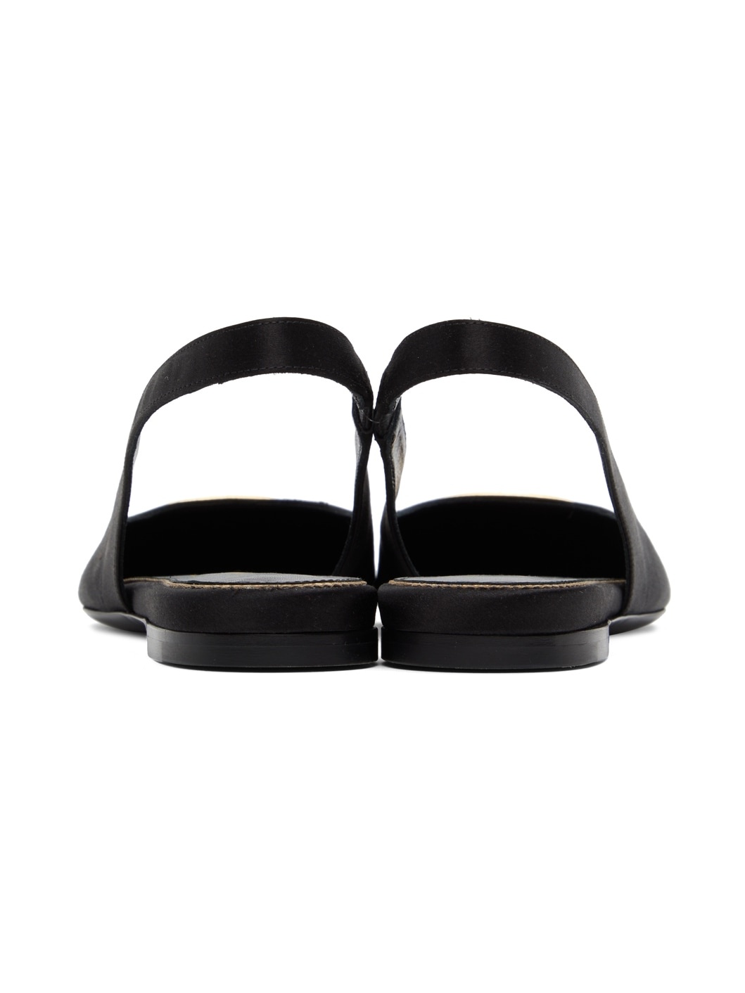 Black Slingback Ballerina Flats - 2