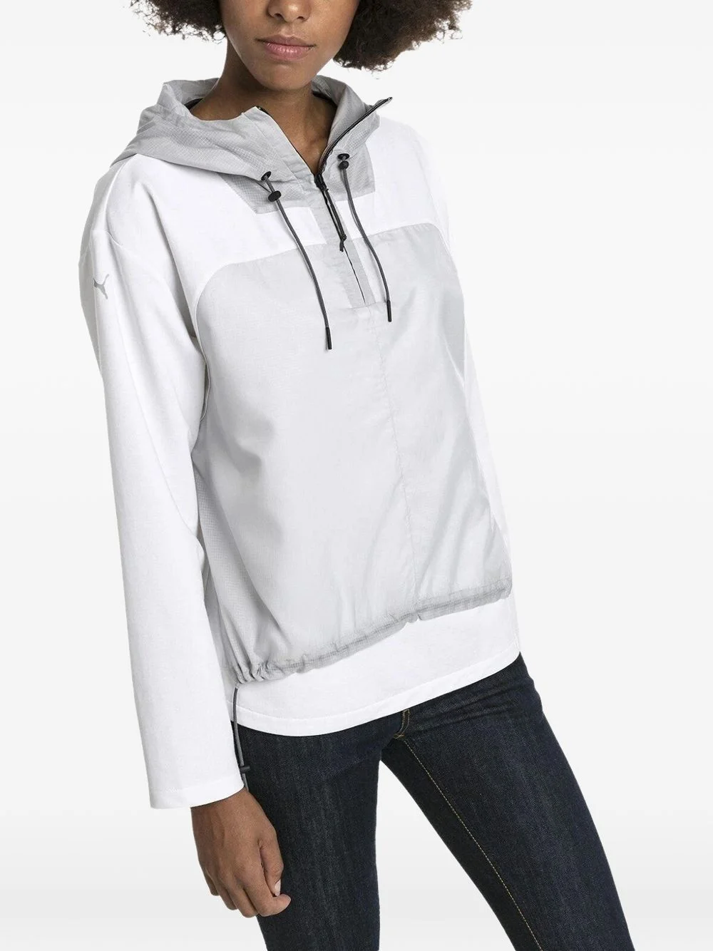 hooded midlayer jacket - 1