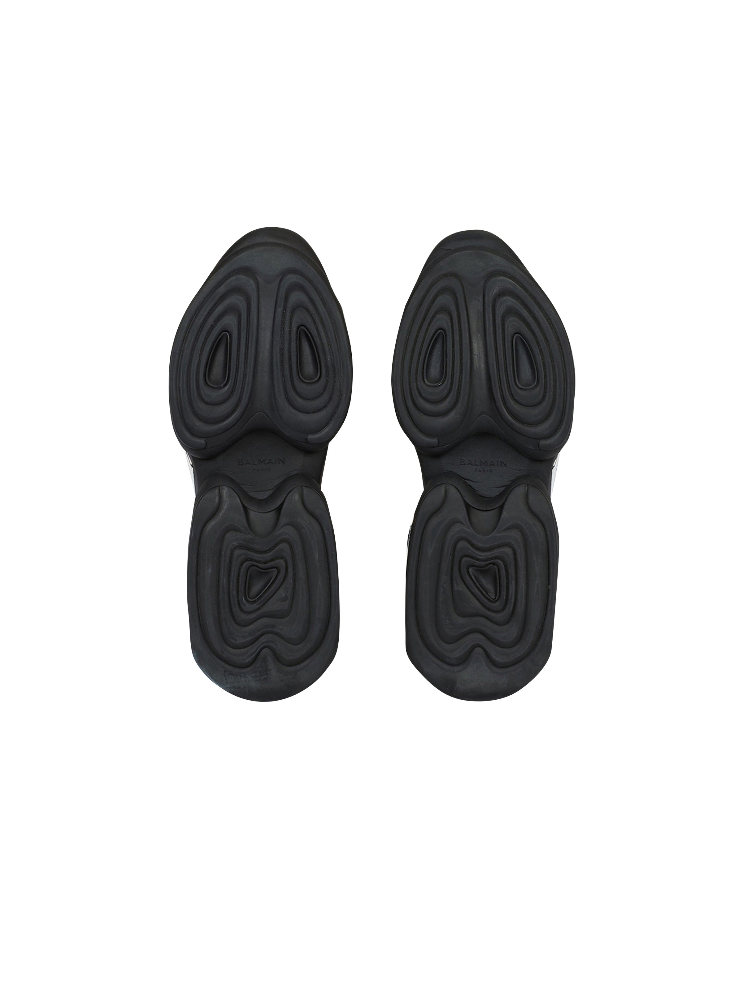 Leather, neoprene and suede B-Bold low-top sneakers - 4