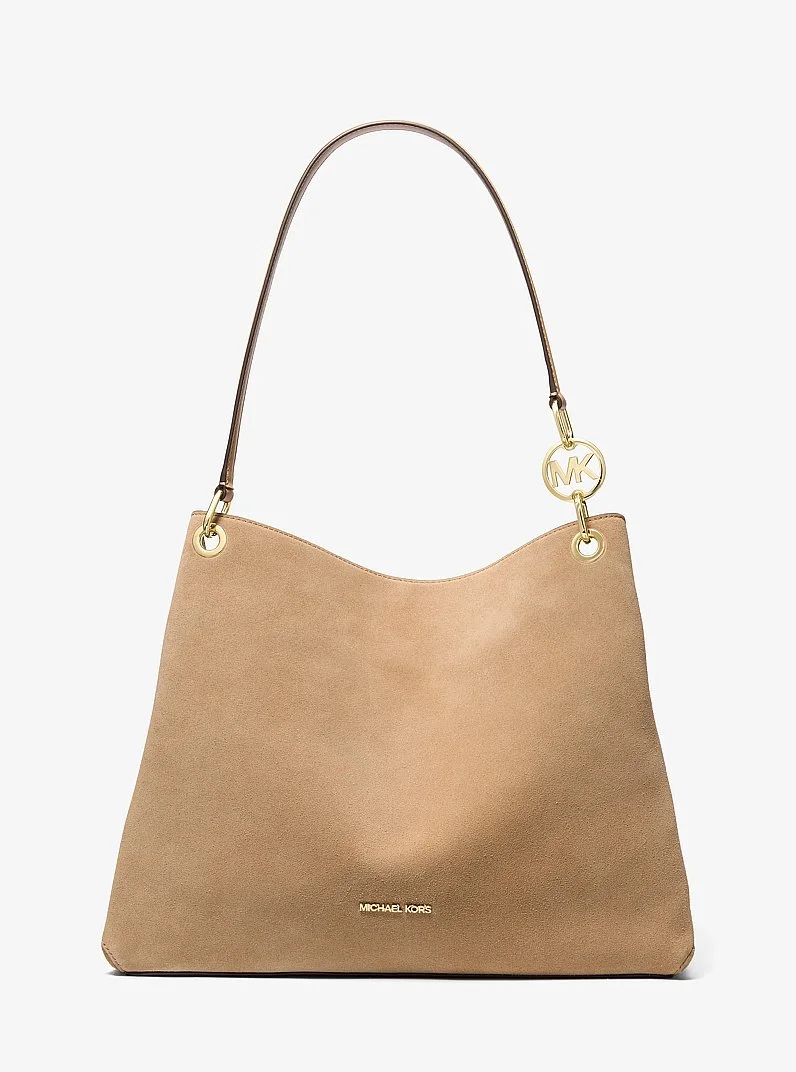 Christina Large Suede Shoulder Bag - 1