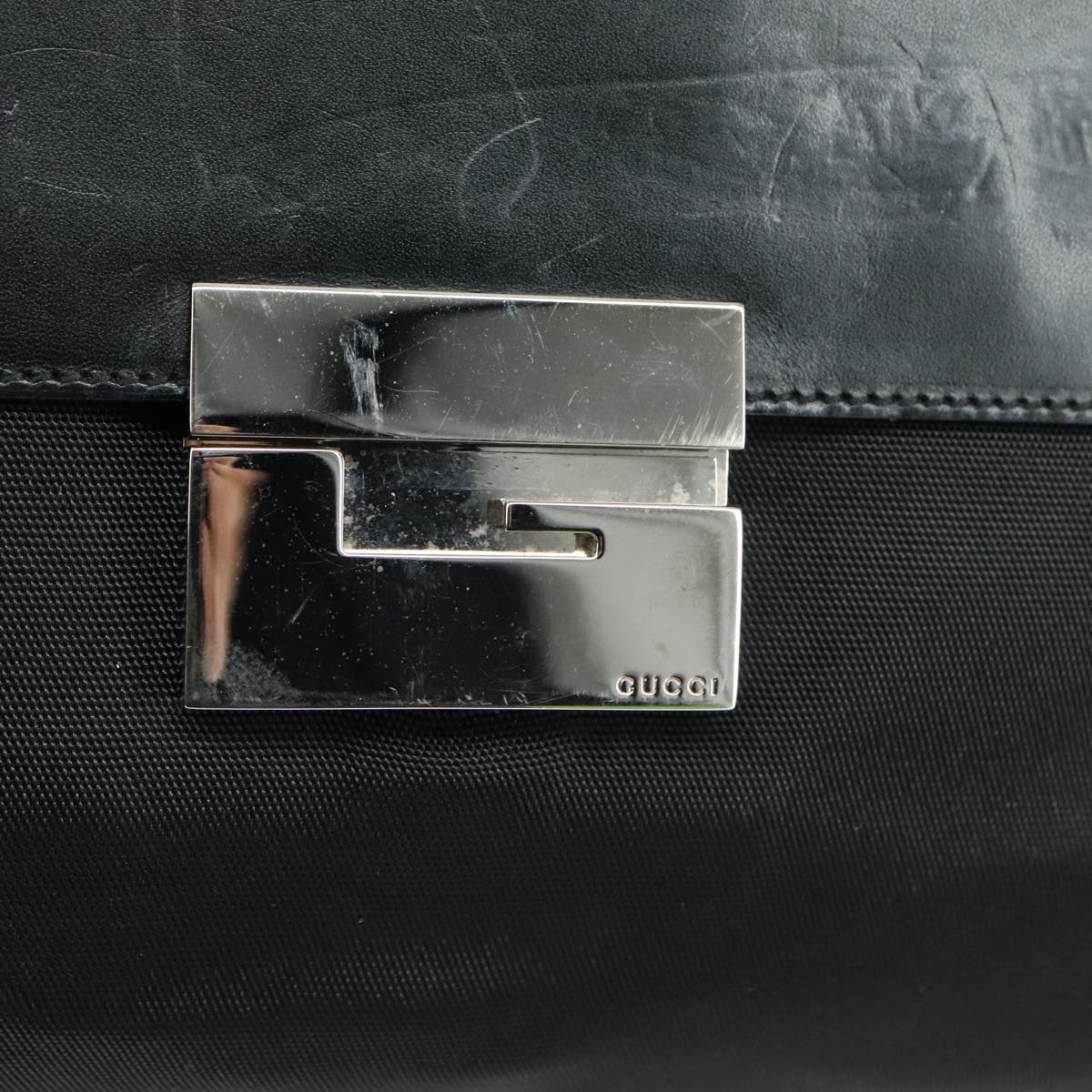 GUCCI Tote Bag Nylon Black Silver 000 1705 000 1705 - 14