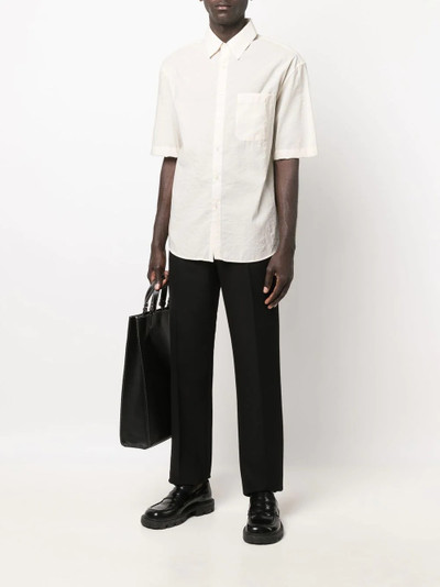 Lemaire short-sleeve chest-pocket shirt outlook