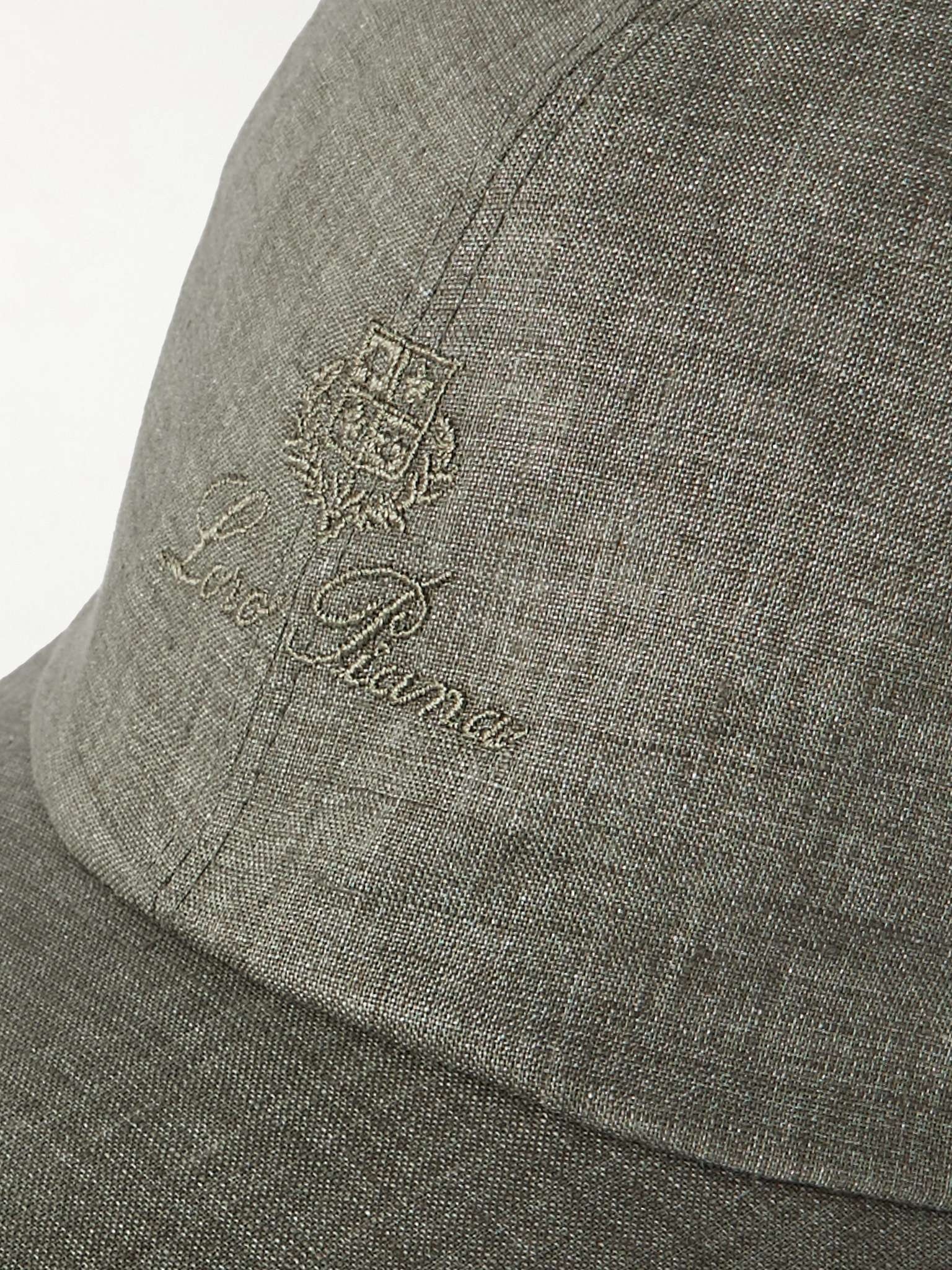 Logo-Embroidered Linen Baseball Cap - 3