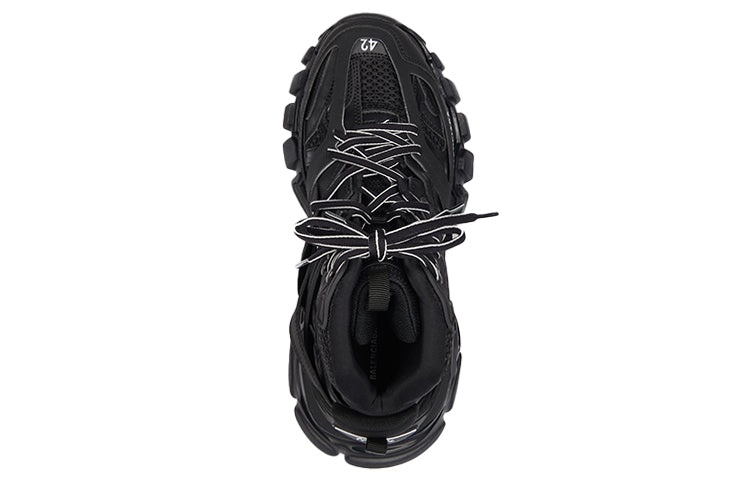 (WMNS) Balenciaga Track High-Top Daddy Shoes Black 654866W3CP31000 - 4