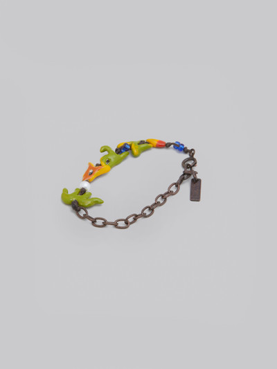 Marni MARNI X NO VACANCY INN - BRACELET WITH GREEN RED AND YELLOW PENDANTS outlook