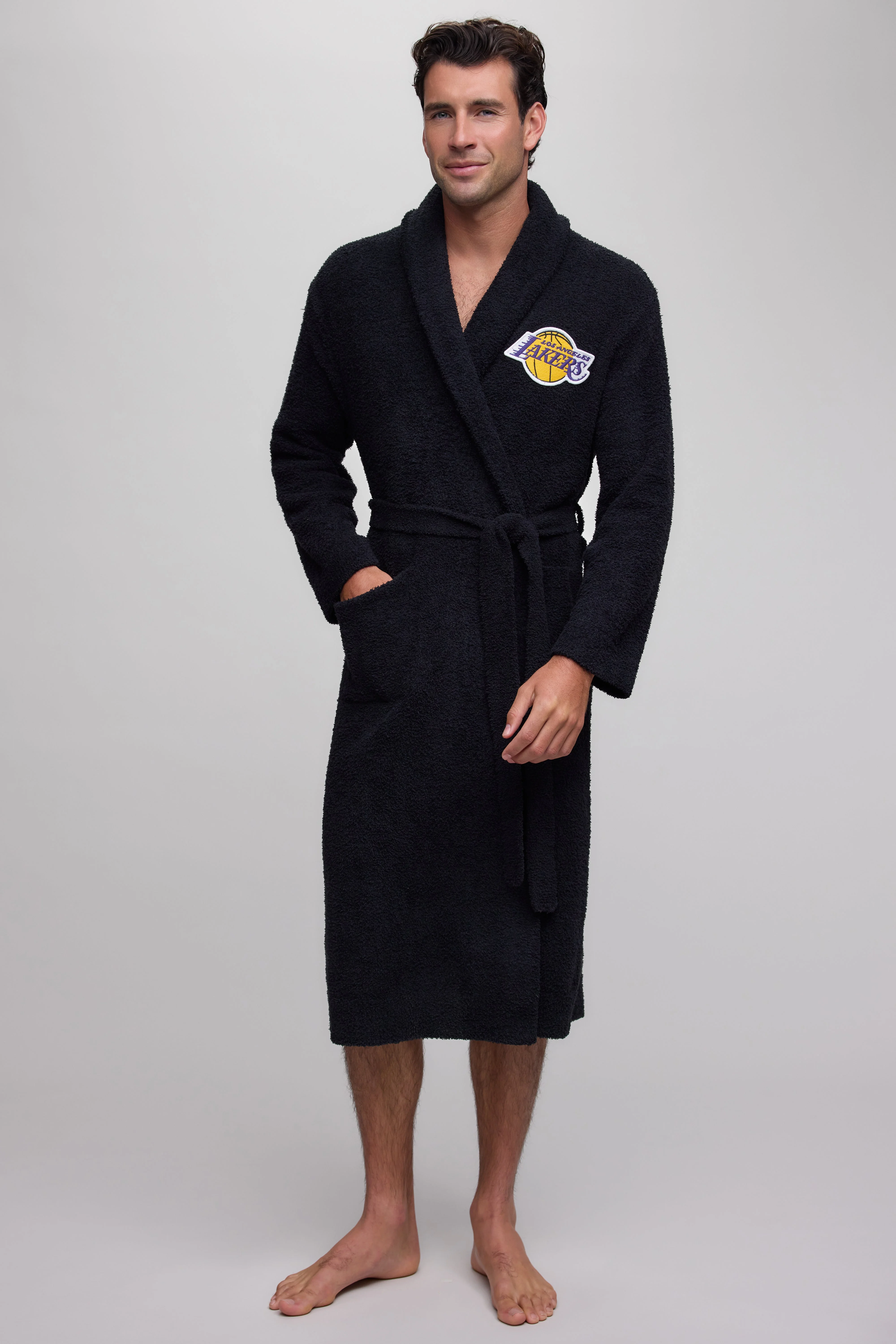 CozyChic® Los Angeles Lakers™ Unisex Robe - 1