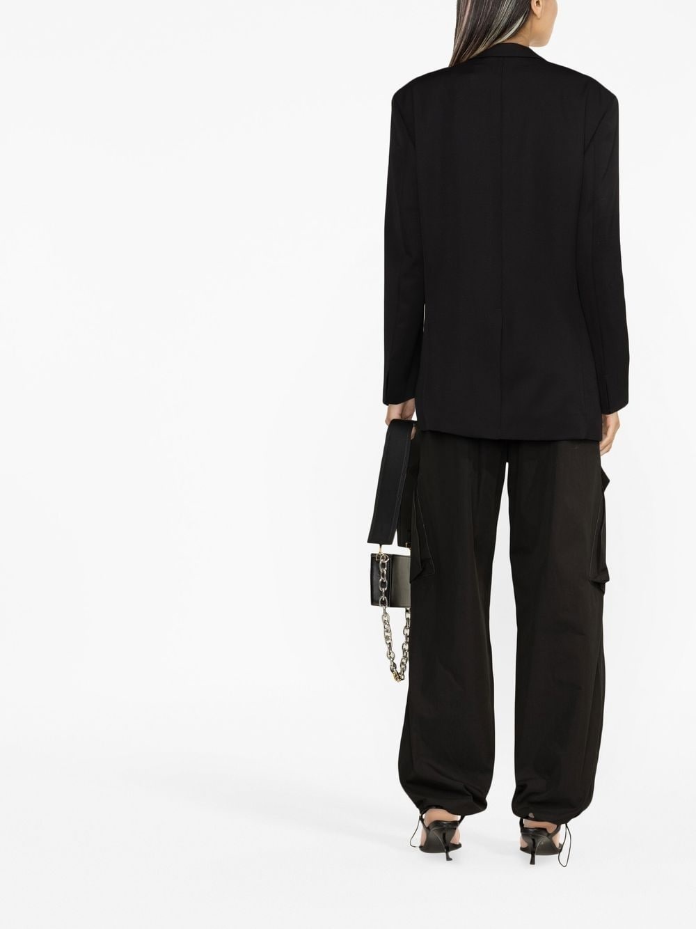 notched-lapel single-breasted blazer - 3
