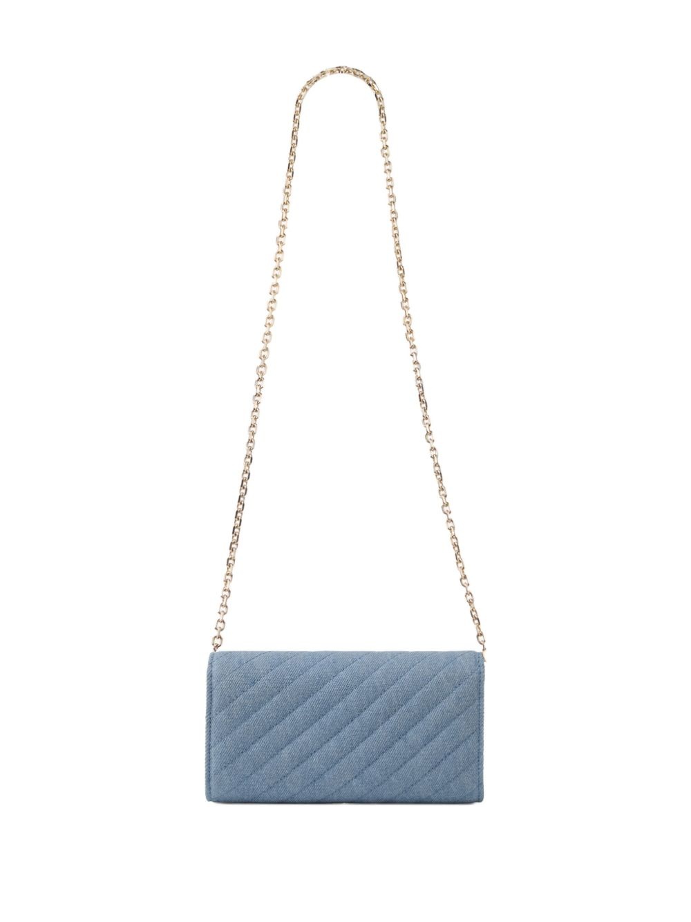 Curve quilted clutch bag - 2