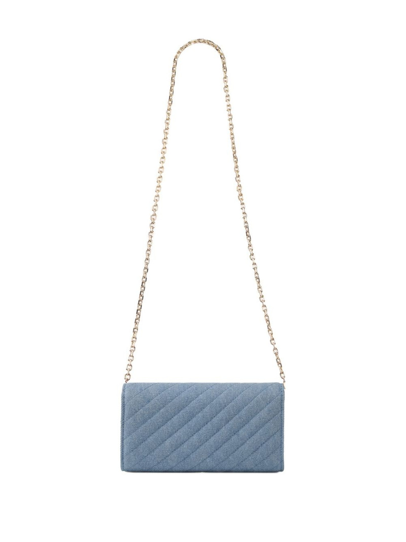 JIMMY CHOO Curve quilted clutch bag outlook