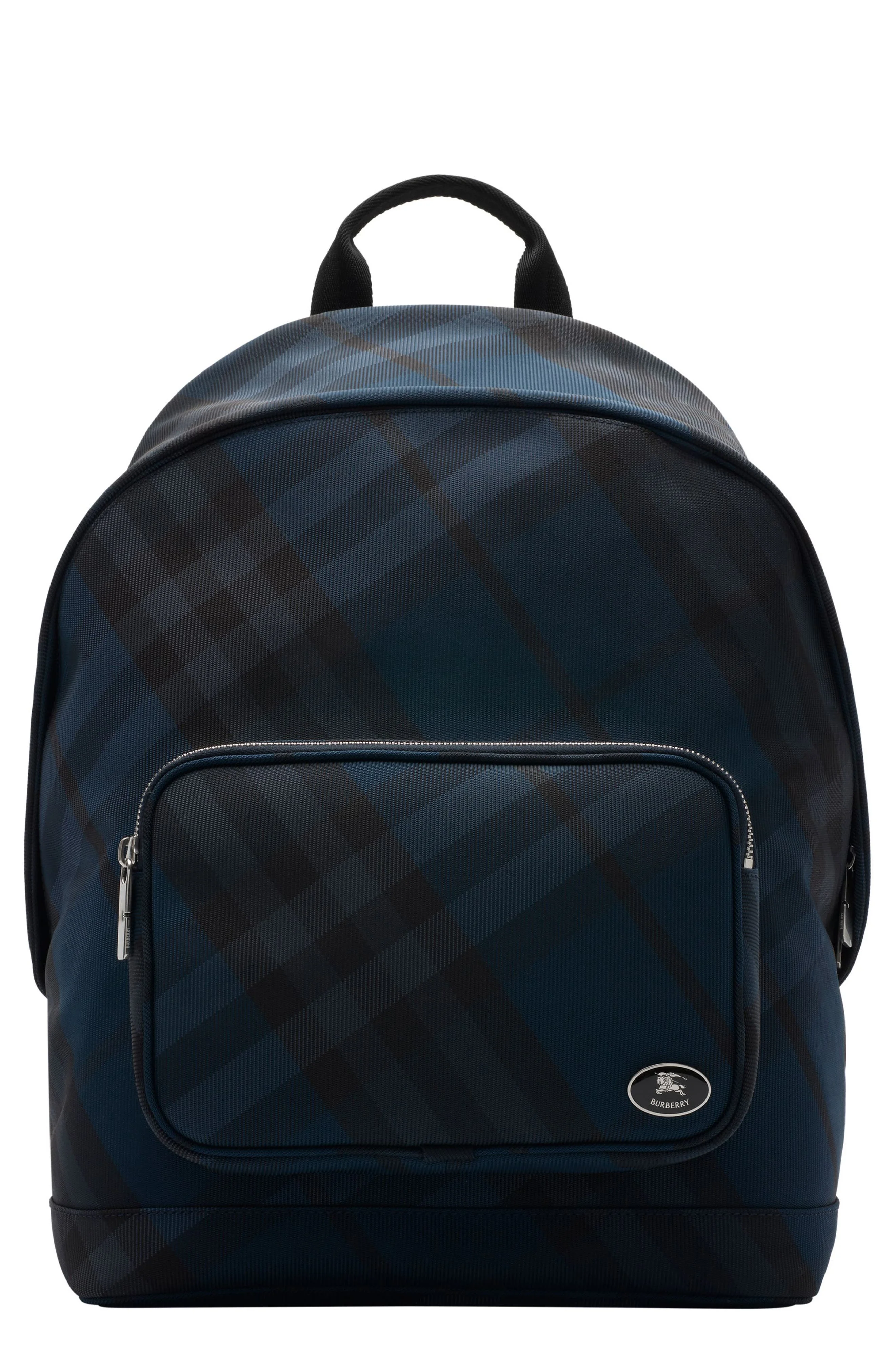 burberry Grid Check Nylon Backpack in Navy at Nordstrom - 1