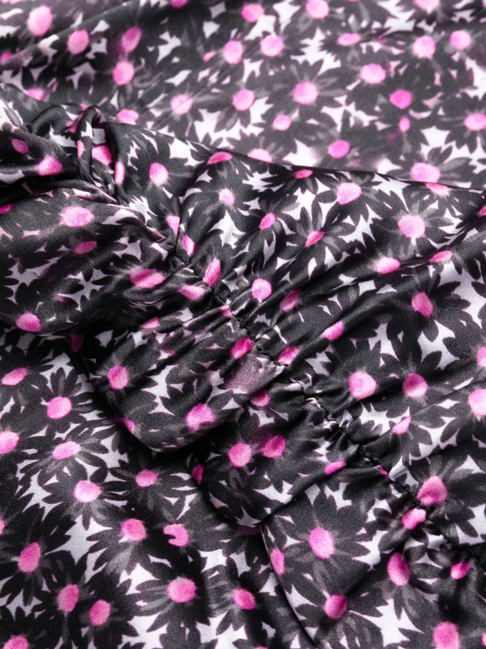 floral-print silk dress - 5