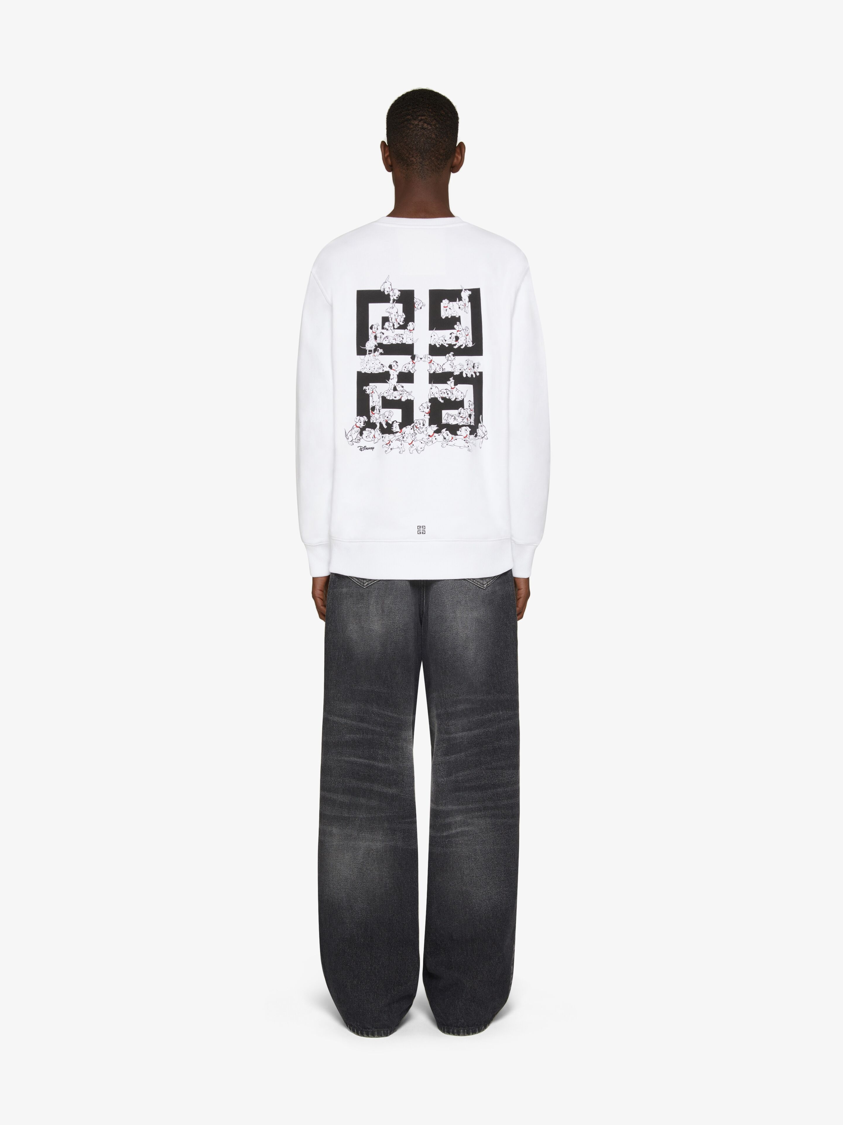 SLIM FIT 101 DALMATIANS SWEATSHIRT IN PRINTED FELPA - 4