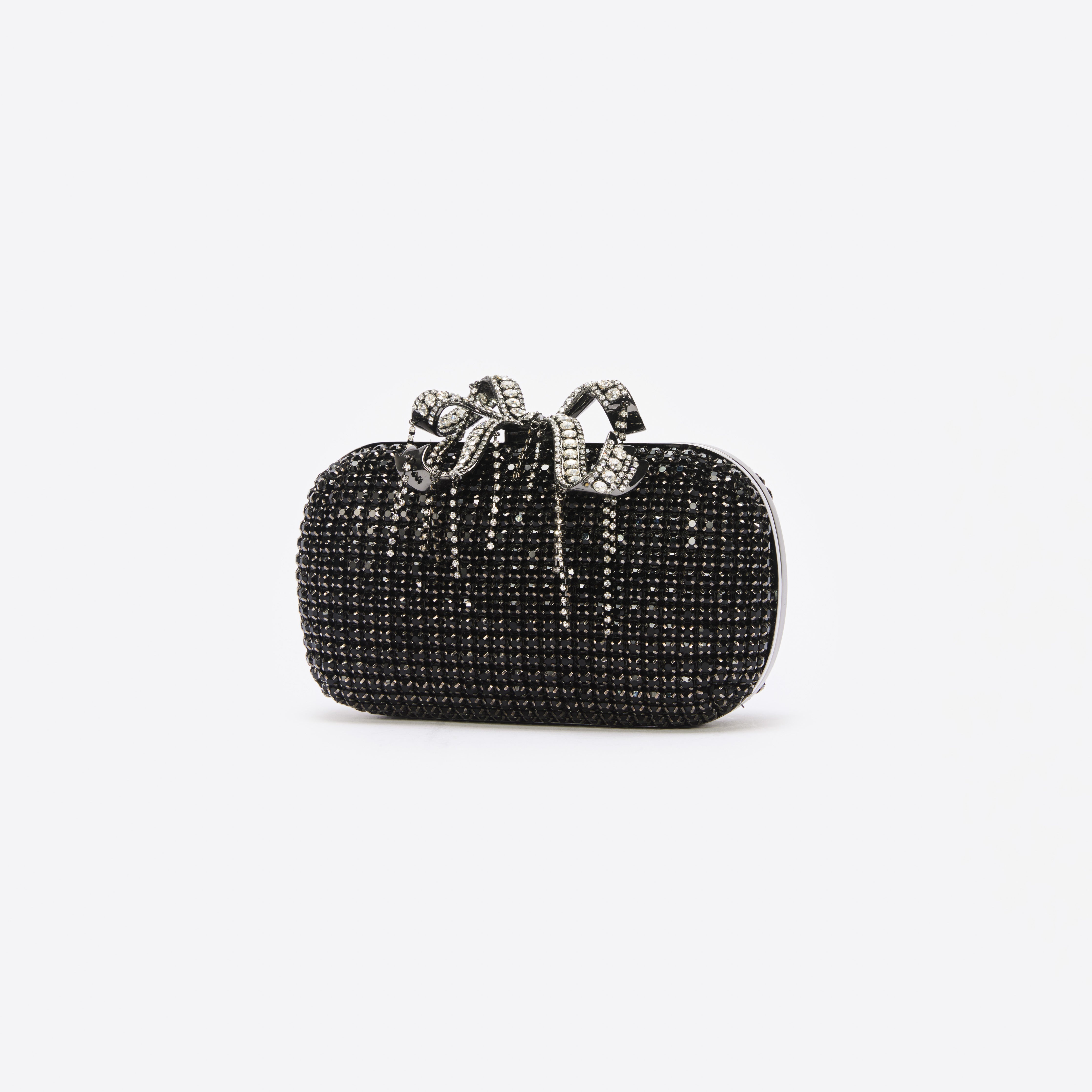 Black Chainmail Clutch Bag - 2