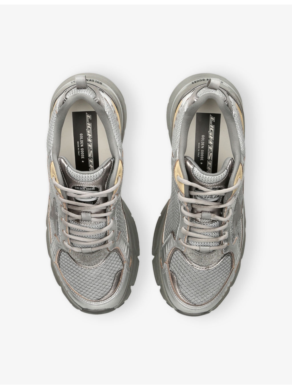 Lightstar 70138 Leather and Mesh Low-Top Trainers - 2