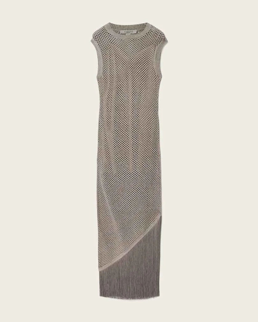 JESSIE SLIM FIT KNITTED MIDI DRESS - 1
