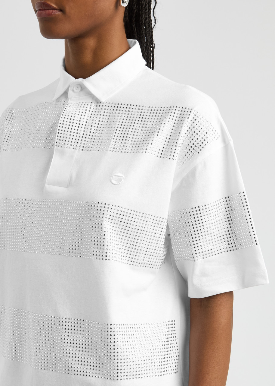 Coperni Crystal-embellished Cotton Polo Shirt - 5