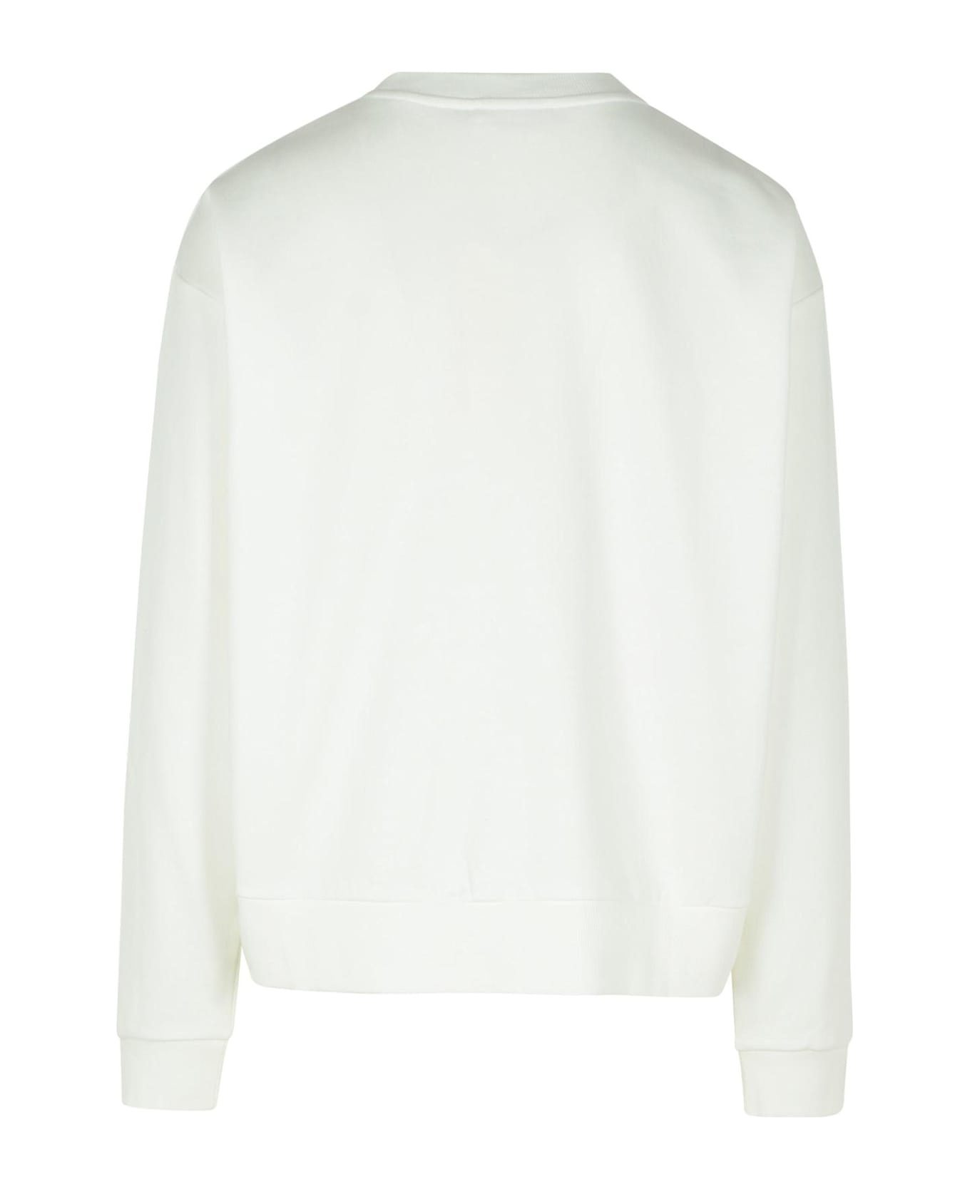 White Cotton Sweatshirt - 3