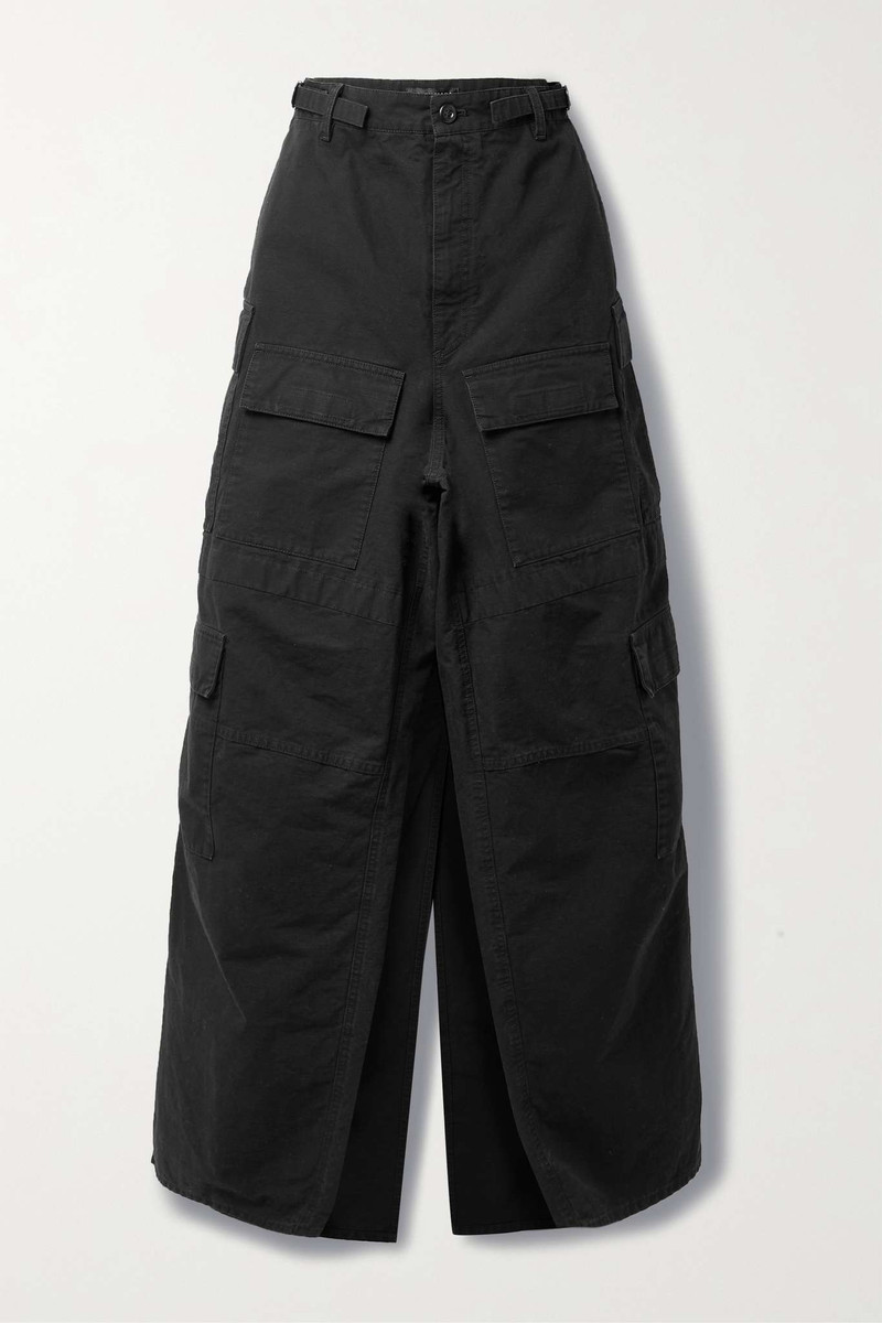 Women's Apron Cargo 바지 스커트 에 검정 - 1