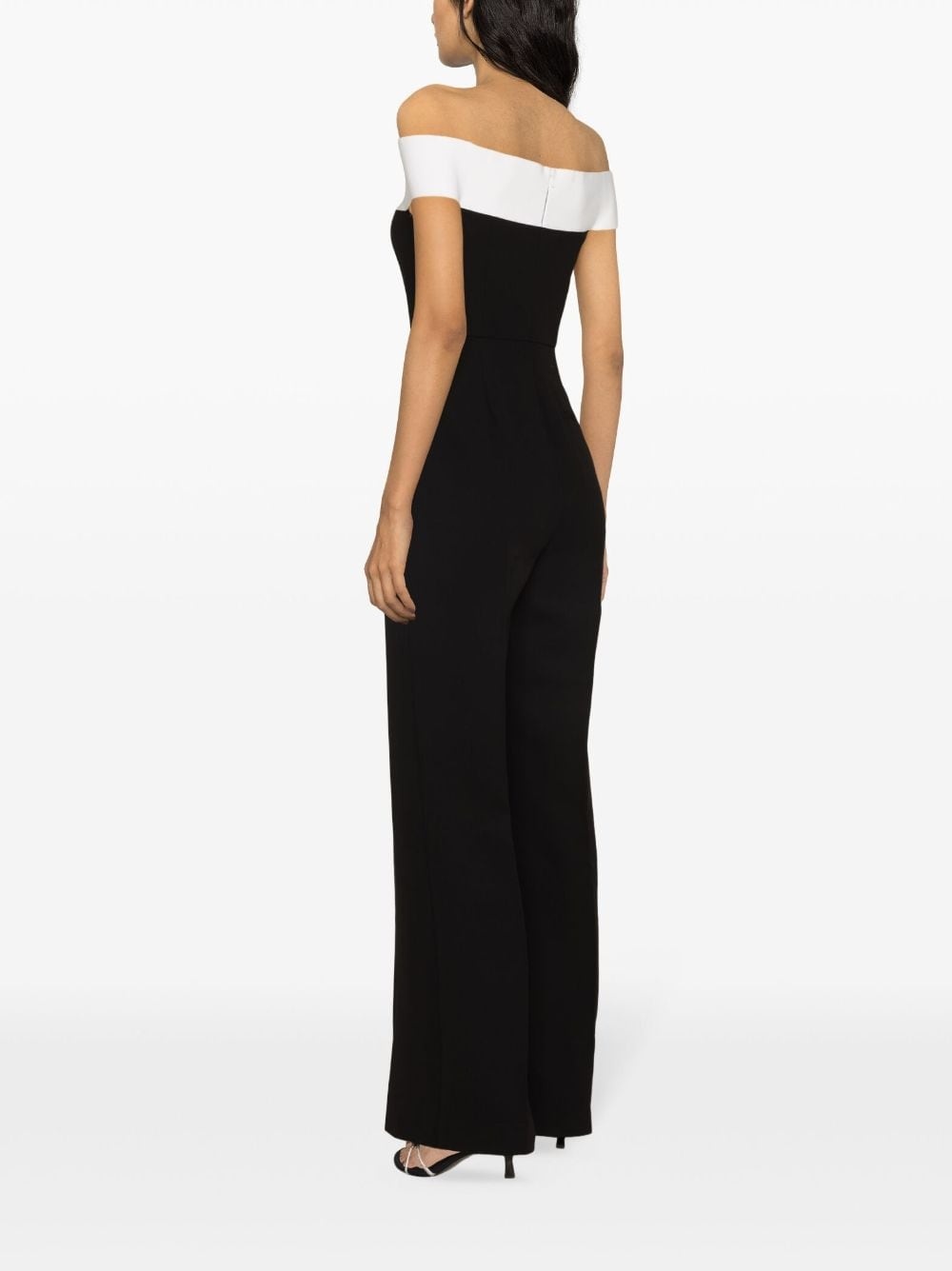 off-shoulder flared jumpsuit - 4