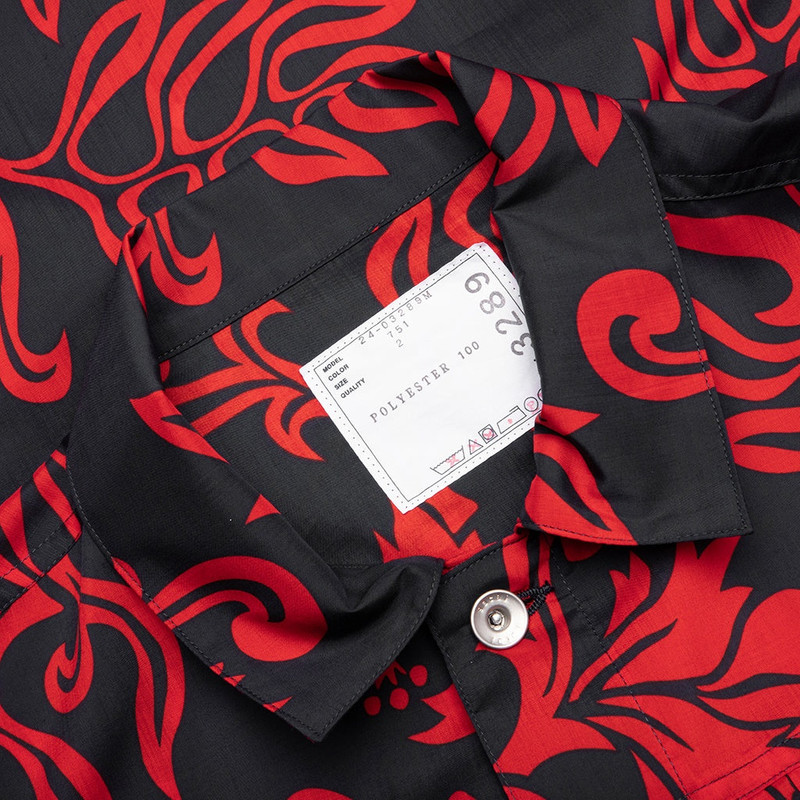 FLORAL PRINT BLOUSON - RED 3