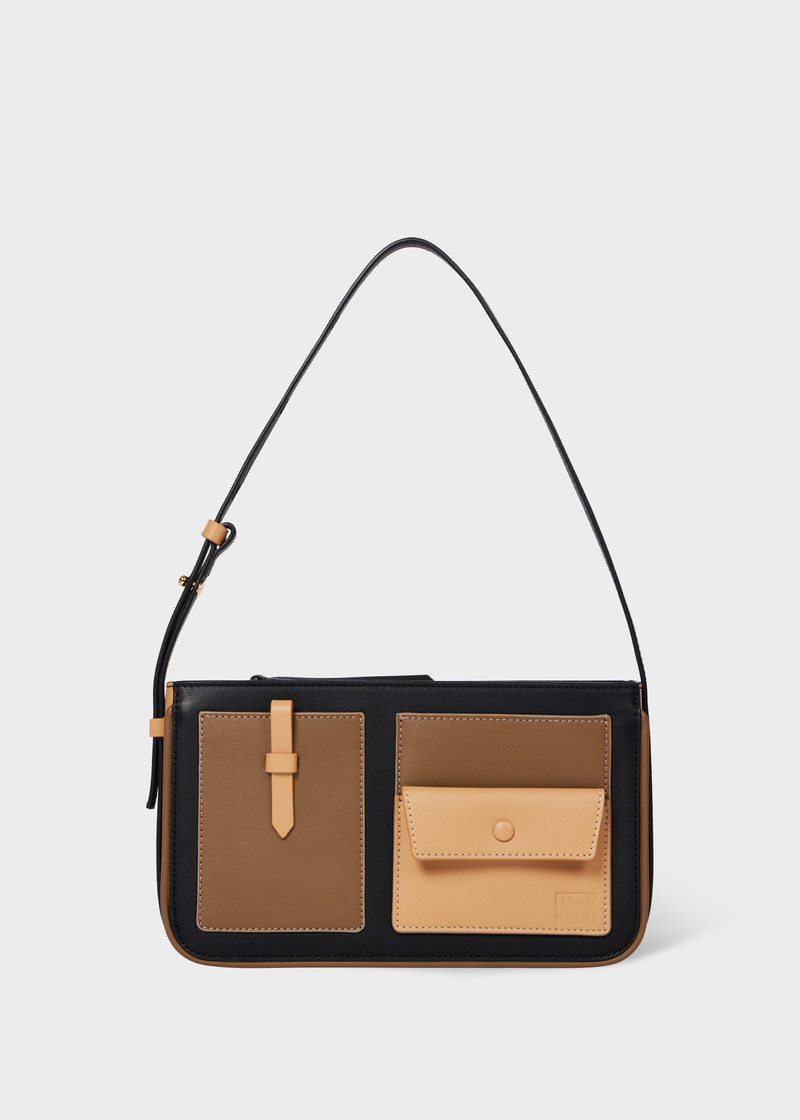 Women's Leather Pocket Pochette Bag 1