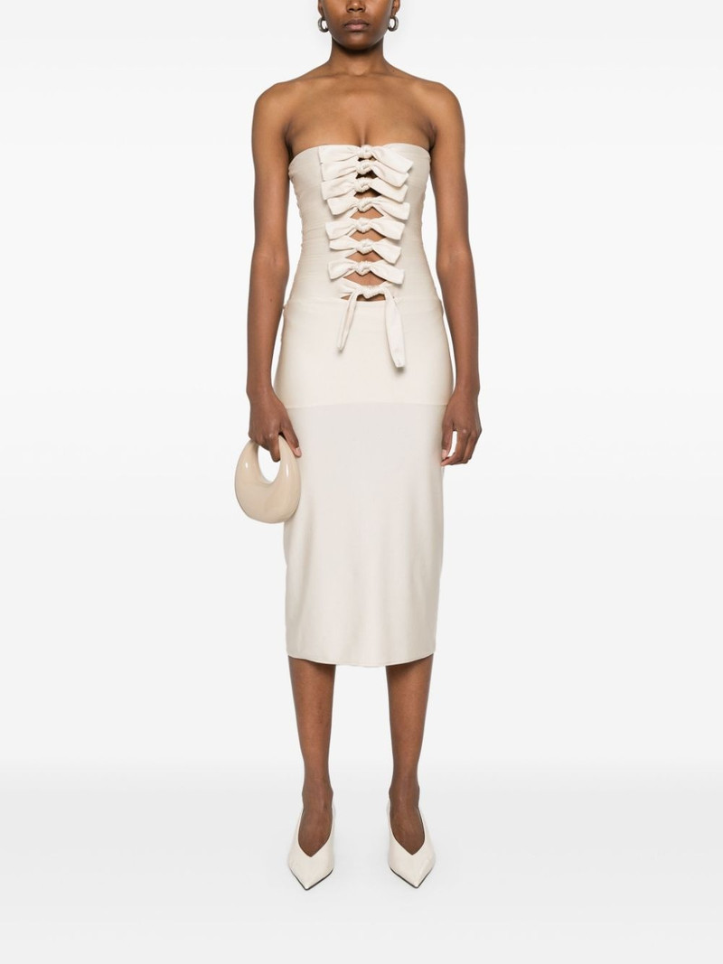 COPERNI jersey knot-detail midi dress outlook