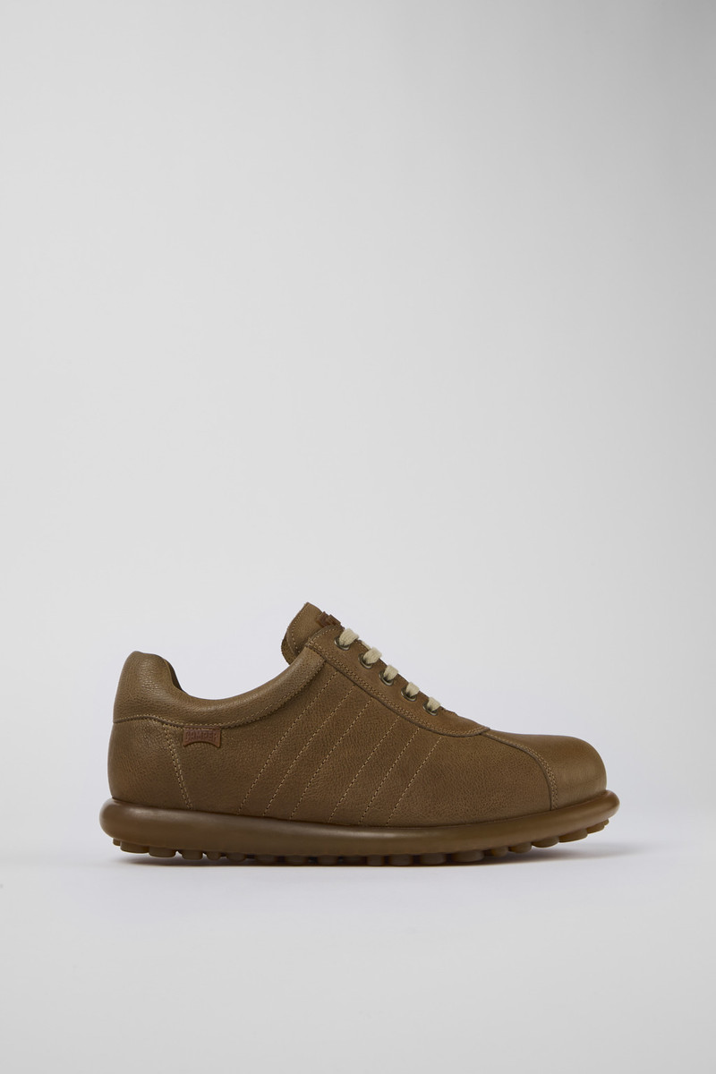 Brown Leather Oxford Sneaker for Men 1