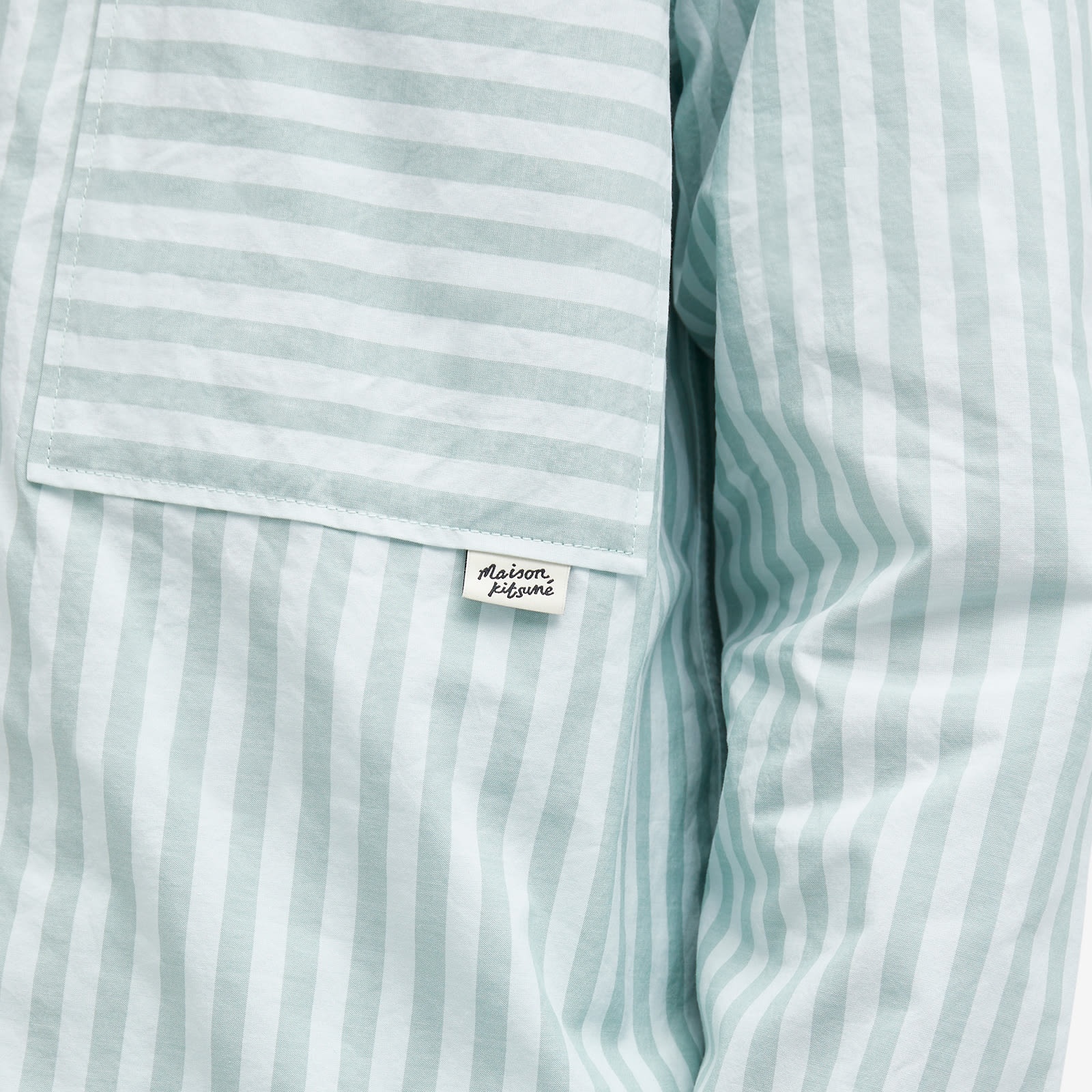 Maison Kitsuné Stripe Pocket Tab Overshirt - 5