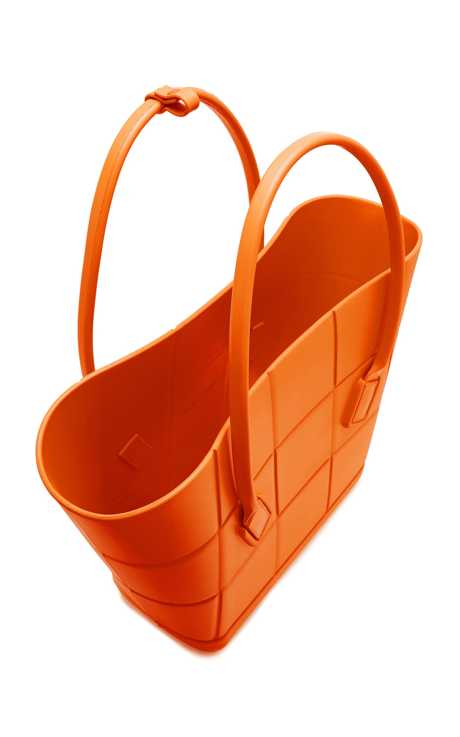 Medium Arco Rubber Shopping Bag orange - 5