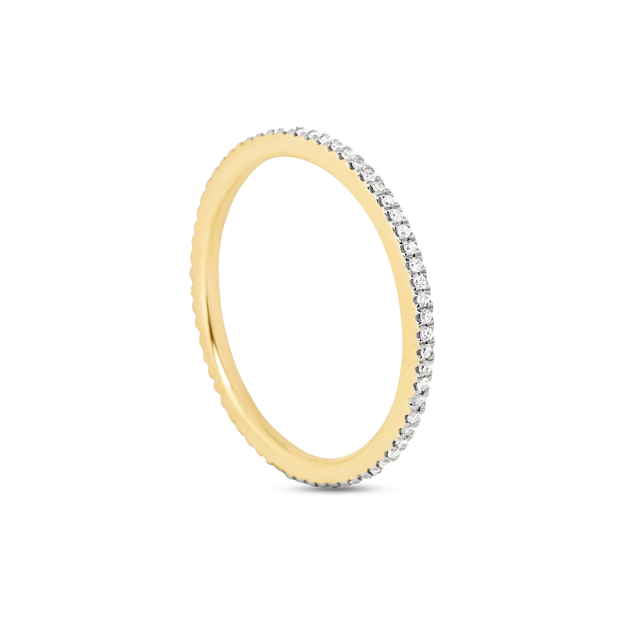 White Diamond Pave Eternity Band - 3