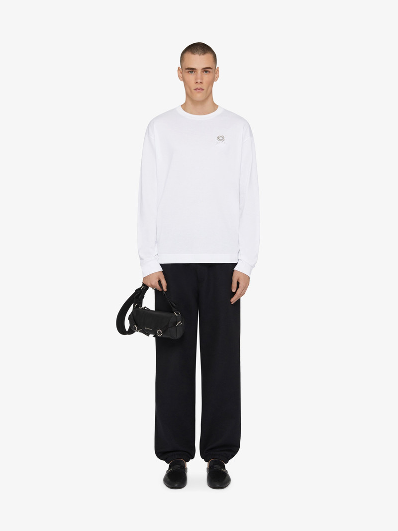 Givenchy T-SHIRT IN COTTON WITH CRYSTALS AND 4G DETAIL outlook
