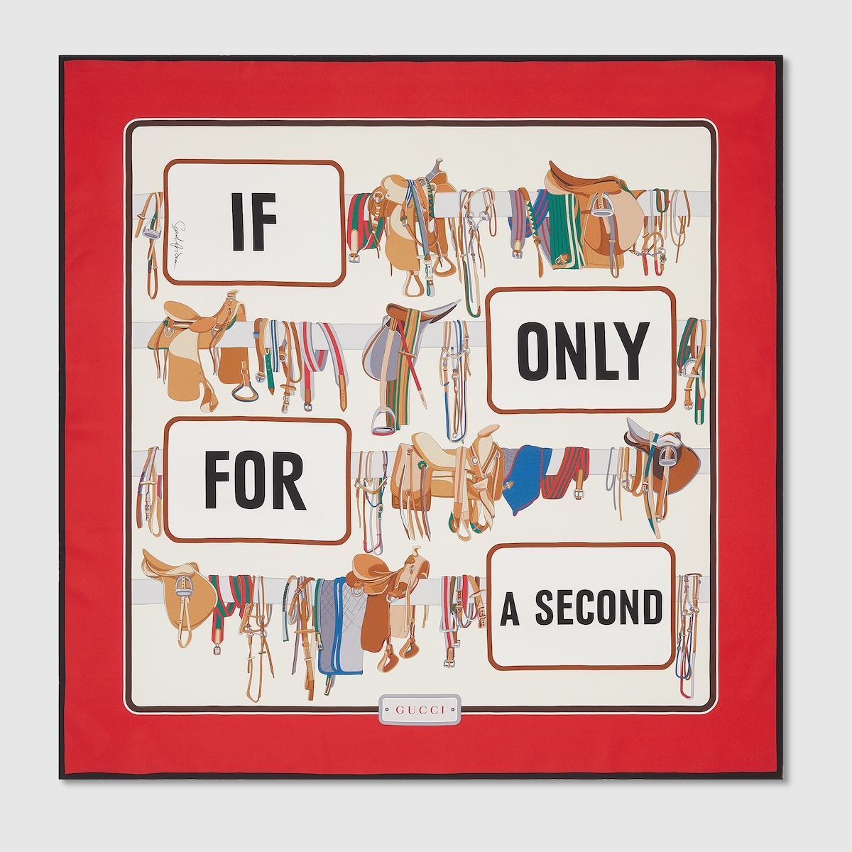 90 x 90 project printed silk carré - 1