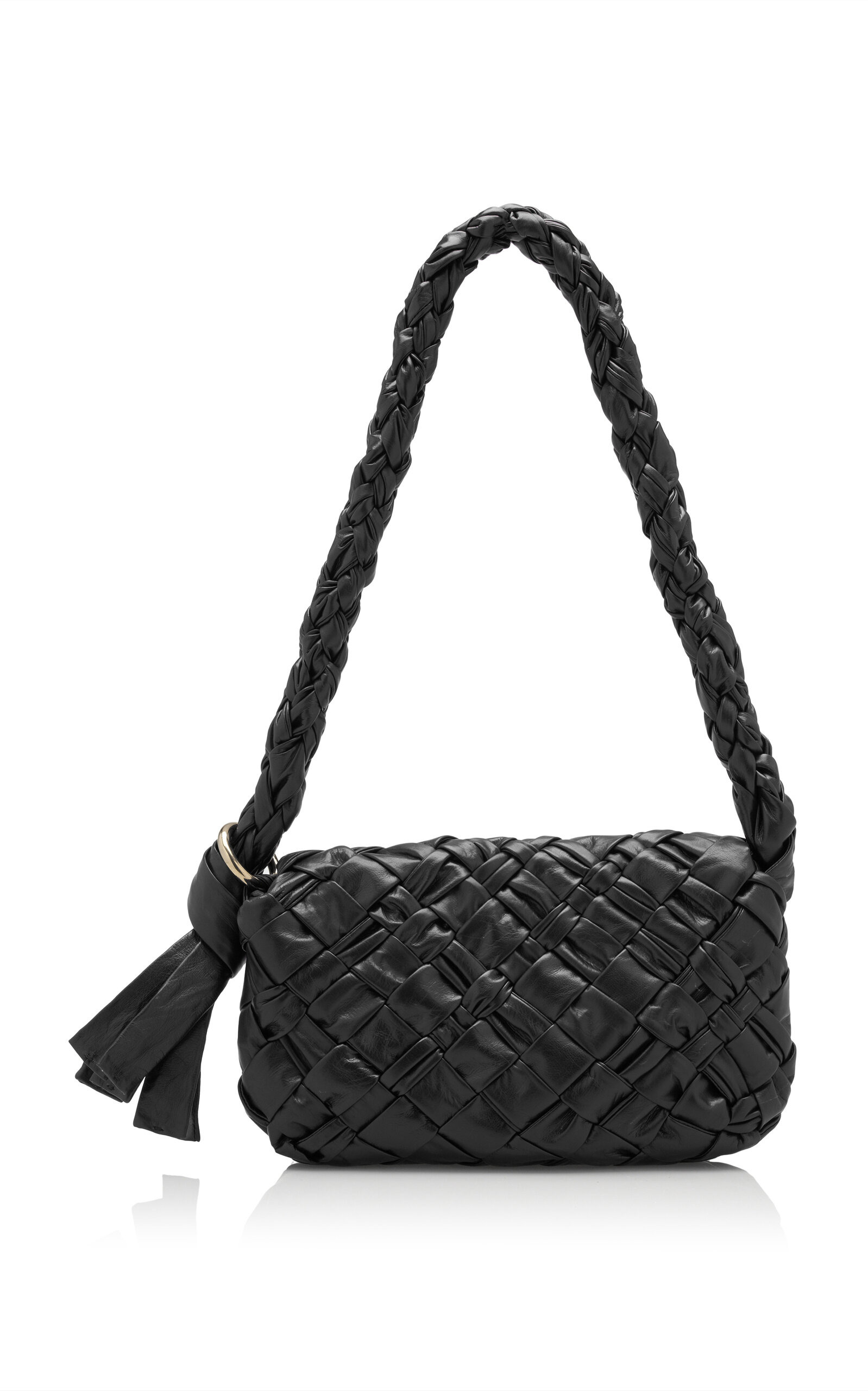 Kalimero Citta' Intrecciato Leather Bag black - 4