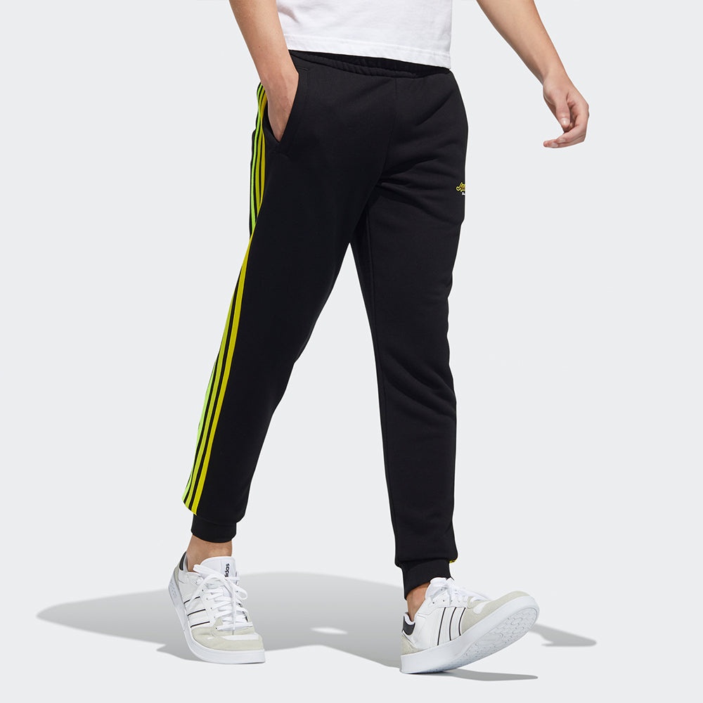 adidas neo M Fav Knt Tp 1 Casual Sports Bundle Feet Long Pants Black GP5674 - 4