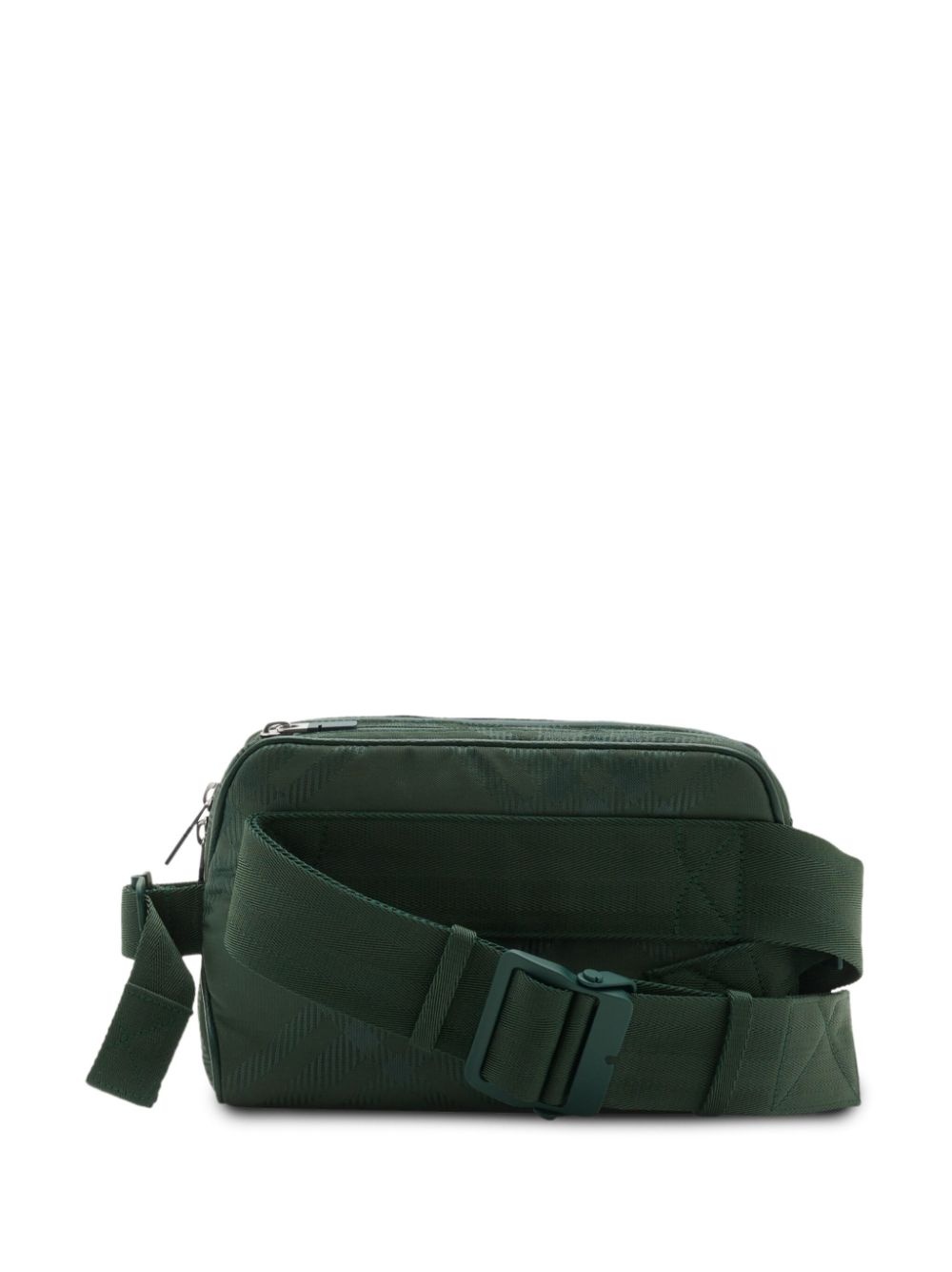 check-jacquard belt bag - 2