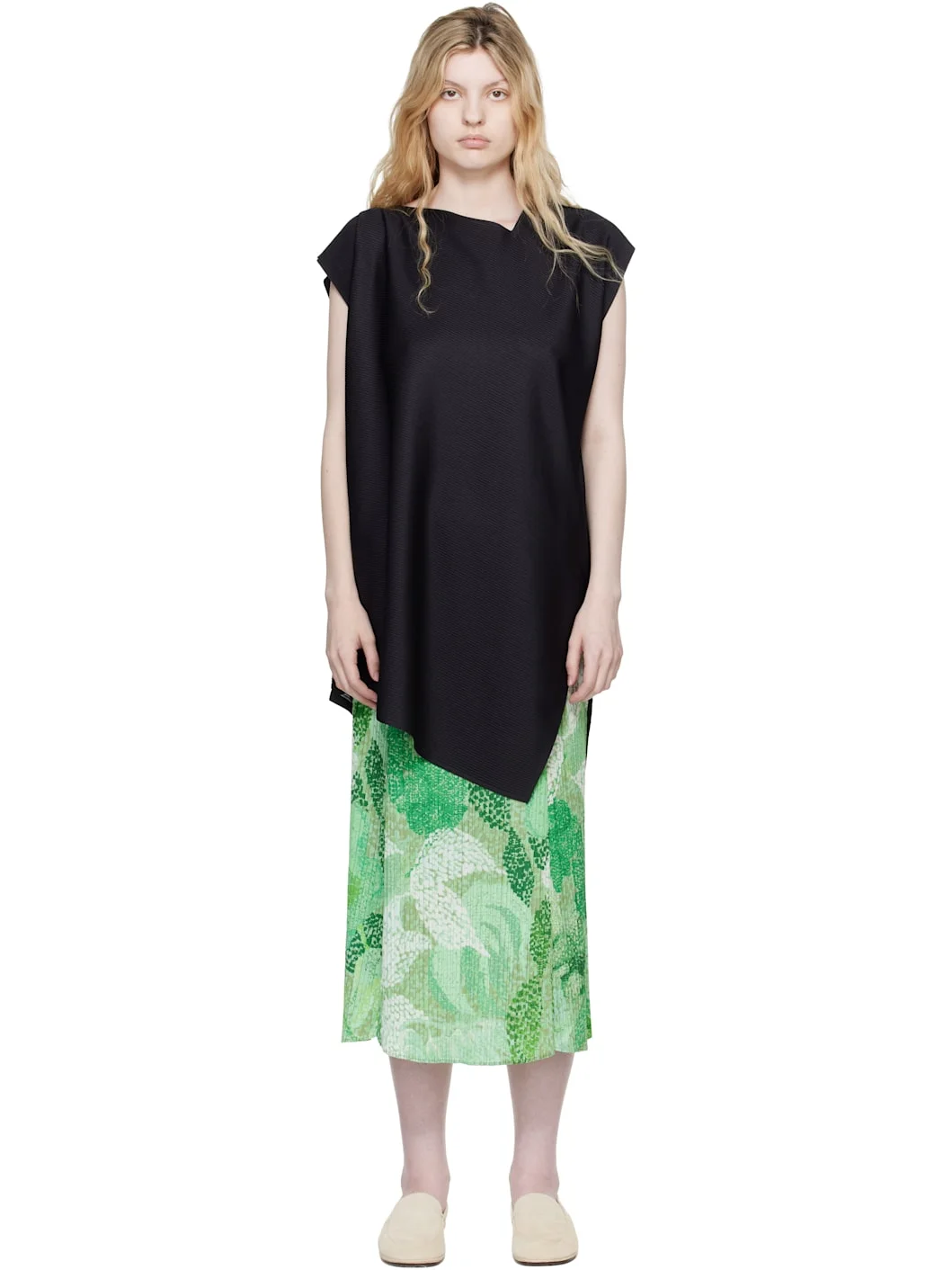 Black A-POC Sea Glass Top - 1