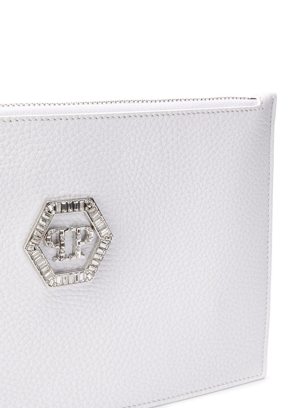 logo plaque clutch bag - 4