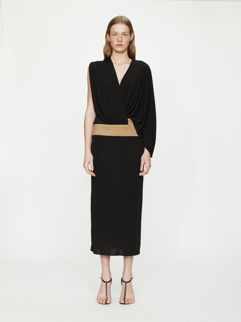 Contour Suede Swaddled Dress 1