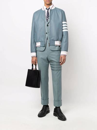 Thom Browne wool panelled bomber jacket outlook