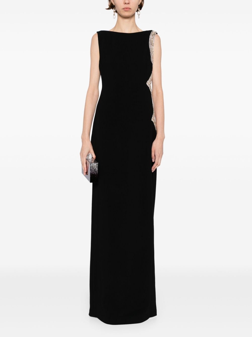 crystal-embellished dress - 2
