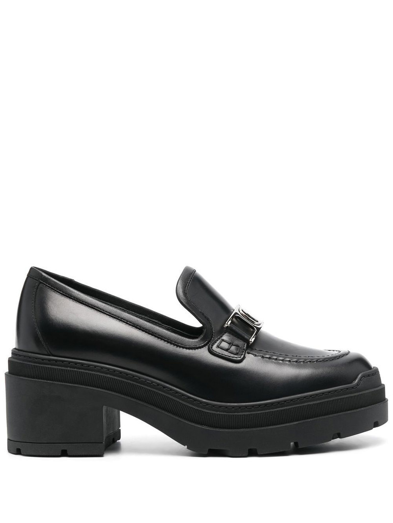Vara Chain leather 40mm loafers 1