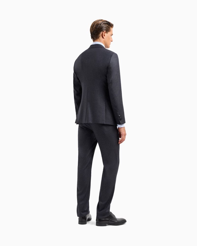 Single-breasted Soho line suit in virgin wool mélange 3