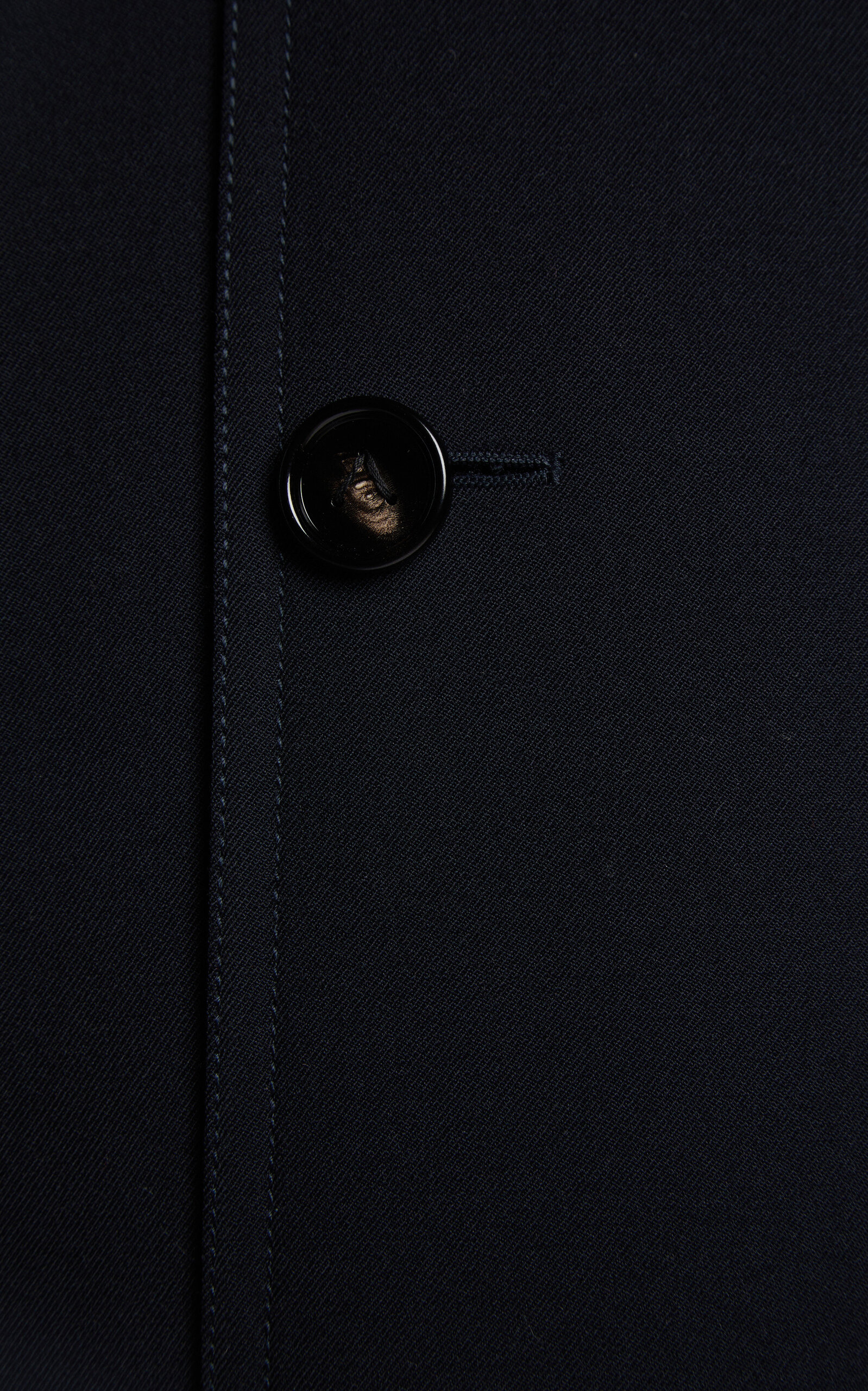 Wool Gabardine Trench Coat navy - 5