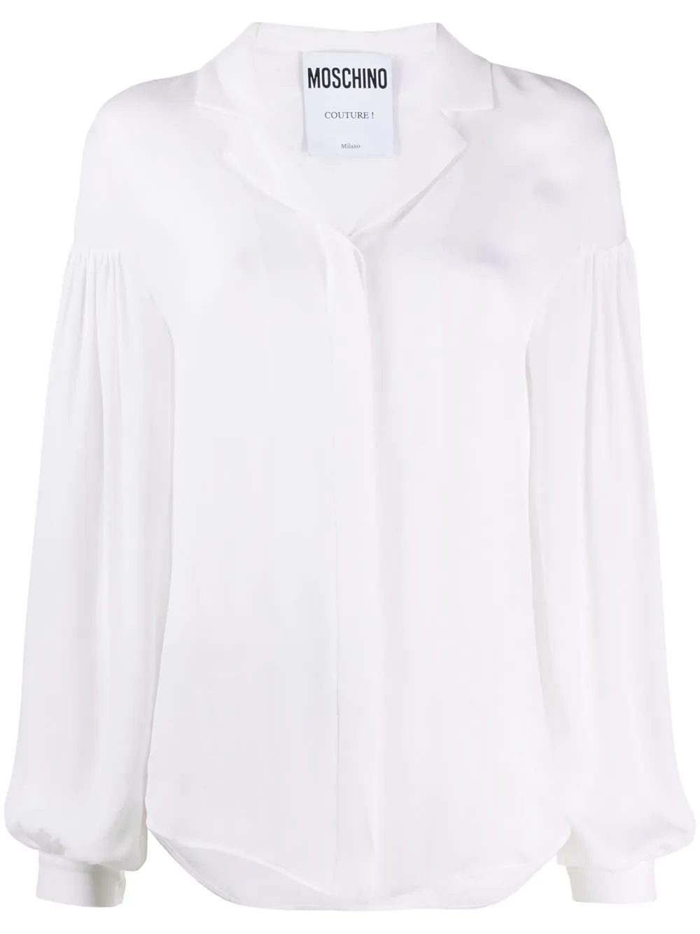 long-sleeve silk shirt - 1